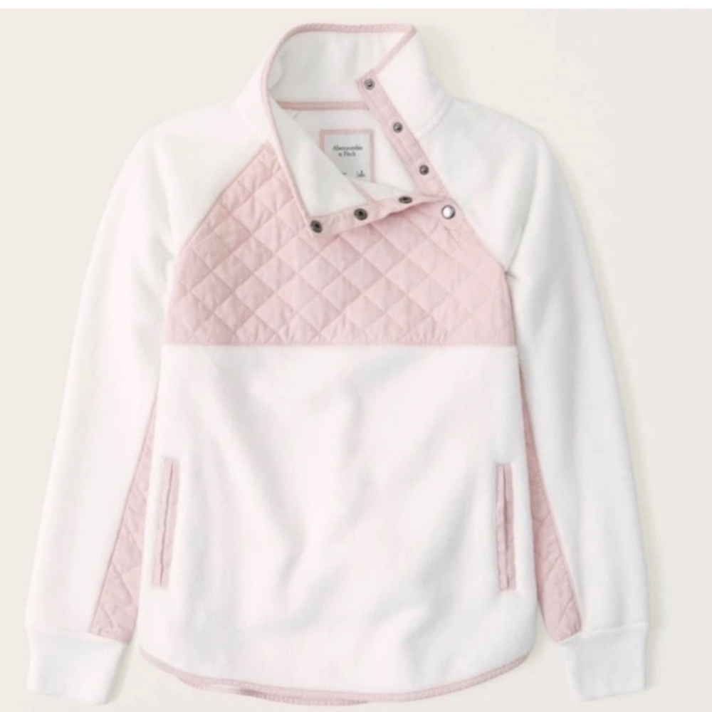 Abercrombie Asymmetrical Fleece Pullover